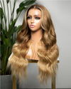 150% Straight&Wavy European Virgin Hair Lace Front Wig