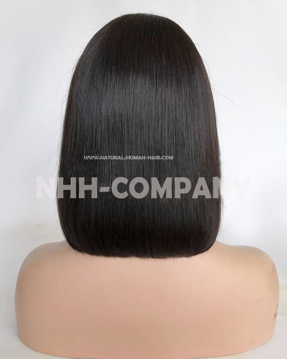 Human Hair Wig Bob Straight 12 Inch European virgin hair U Part Wig