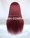 Human Hair Wig 18 Inch Virgin Human Hair color #99J  Glueless Full Lace Wig