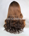 Human Hair Wig 16 Inch Side Parting 180% Density T Frontal Wig