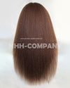 Human Hair Wig Kinky Straight 24 Inch Indian virgin Hair Lace Front Wig
