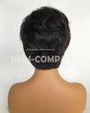 Human Hair Wig 8 Inch Side Parting Bleached Knots Short Glueless Lace Front Wig