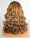 Human Hair Wig  14 Inch Ombre Color Wavy Lace Front Wig