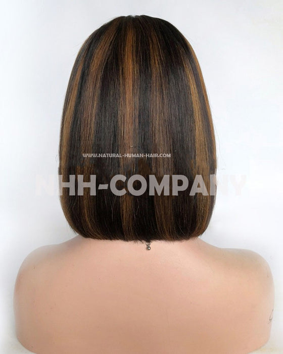 Human Hair Wig Bob Style 150% Density Lace Front Wig