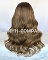 Human Hair Wig 18inch Wavy Virgin Hair Glueless Lace Front Wig