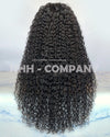 Human Hair Wig 24 Inch Natural Color 10mm Curly  Virgin Human Hair Lace Front Wig