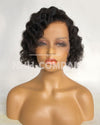 Human Hair Wig  8 Inch Natural color Virgin Human Hair  Short Cut Glueless Lace Front Wig