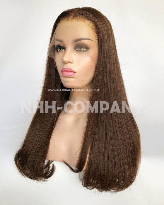Human Hair Wig 20 Inch Virgin Human Hair 150% Density Glueless Lace Front Wig