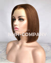 Human Hair Wig 10 Inch Virgin Hair Bob Straight  150% Glueless Lace Front Wig