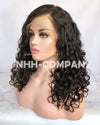 Human Hair Wig 22inch Virgin Hair Curled Natural color Glueless Wig